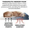 image:imageFurHaven Perfect Comfort Sofa Orthopedic Dog Bed for Large Dogs MemoryTop Foam with a Solid Orthopedic Foam Base for Joint Support Removable Washable Cover Jumbo XL Plush amp Velvet Granite GrayChaise  Fleece  Corduroy Navy Blue