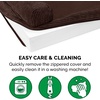 image:imageFurHaven Perfect Comfort Sofa Orthopedic Dog Bed for Large Dogs MemoryTop Foam with a Solid Orthopedic Foam Base for Joint Support Removable Washable Cover Jumbo XL Plush amp Velvet Granite GrayChaise  Fleece  Corduroy Dk Espresso