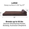 image:imageFurHaven Perfect Comfort Sofa Orthopedic Dog Bed for Large Dogs MemoryTop Foam with a Solid Orthopedic Foam Base for Joint Support Removable Washable Cover Jumbo XL Plush amp Velvet Granite GrayChaise  Fleece  Corduroy Dk Espresso
