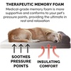 image:imageFurHaven Perfect Comfort Sofa Orthopedic Dog Bed for Large Dogs MemoryTop Foam with a Solid Orthopedic Foam Base for Joint Support Removable Washable Cover Jumbo XL Plush amp Velvet Granite GrayChaise  Fleece  Corduroy Dk Espresso