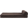image:imageFurHaven Perfect Comfort Sofa Orthopedic Dog Bed for Large Dogs MemoryTop Foam with a Solid Orthopedic Foam Base for Joint Support Removable Washable Cover Jumbo XL Plush amp Velvet Granite GrayChaise  Fleece  Corduroy Dk Espresso