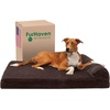 image:imageFurHaven Perfect Comfort Sofa Orthopedic Dog Bed for Large Dogs MemoryTop Foam with a Solid Orthopedic Foam Base for Joint Support Removable Washable Cover Jumbo XL Plush amp Velvet Granite GrayChaise  Fleece  Corduroy Dk Espresso