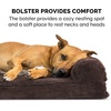 image:imageFurHaven Perfect Comfort Sofa Orthopedic Dog Bed for Large Dogs MemoryTop Foam with a Solid Orthopedic Foam Base for Joint Support Removable Washable Cover Jumbo XL Plush amp Velvet Granite GrayChaise  Fleece  Corduroy Dk Espresso