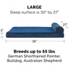 image:imageFurHaven Perfect Comfort Sofa Orthopedic Dog Bed for Large Dogs MemoryTop Foam with a Solid Orthopedic Foam Base for Joint Support Removable Washable Cover Jumbo XL Plush amp Velvet Granite GrayChaise  Fleece  Corduroy Navy Blue