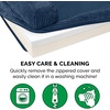 image:imageFurHaven Perfect Comfort Sofa Orthopedic Dog Bed for Large Dogs MemoryTop Foam with a Solid Orthopedic Foam Base for Joint Support Removable Washable Cover Jumbo XL Plush amp Velvet Granite GrayChaise  Fleece  Corduroy Navy Blue