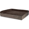 image:imageFurHaven Perfect Comfort Sofa Orthopedic Dog Bed for Large Dogs MemoryTop Foam with a Solid Orthopedic Foam Base for Joint Support Removable Washable Cover Jumbo XL Plush amp Velvet Granite GrayGoliath L Chaise  Faux Fur  Velvet Espresso
