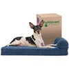 image:imageFurHaven Perfect Comfort Sofa Orthopedic Dog Bed for Large Dogs MemoryTop Foam with a Solid Orthopedic Foam Base for Joint Support Removable Washable Cover Jumbo XL Plush amp Velvet Granite GrayChaise  Fleece  Corduroy Navy Blue