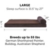 image:imageFurHaven Perfect Comfort Sofa Orthopedic Dog Bed for Large Dogs MemoryTop Foam with a Solid Orthopedic Foam Base for Joint Support Removable Washable Cover Jumbo XL Plush amp Velvet Granite GrayChaise  Fleece  Corduroy Dk Espresso