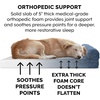 image:imageFurHaven Perfect Comfort Sofa Orthopedic Dog Bed for Large Dogs MemoryTop Foam with a Solid Orthopedic Foam Base for Joint Support Removable Washable Cover Jumbo XL Plush amp Velvet Granite GrayChaise  Fleece  Corduroy Navy Blue