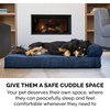image:imageFurHaven Perfect Comfort Sofa Orthopedic Dog Bed for Large Dogs MemoryTop Foam with a Solid Orthopedic Foam Base for Joint Support Removable Washable Cover Jumbo XL Plush amp Velvet Granite GrayChaise  Fleece  Corduroy Navy Blue