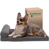 image:imageFurHaven Perfect Comfort Sofa Orthopedic Dog Bed for Large Dogs MemoryTop Foam with a Solid Orthopedic Foam Base for Joint Support Removable Washable Cover Jumbo XL Plush amp Velvet Granite GrayChaise  Quilted Fleece  Print Suede Espresso
