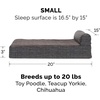 image:imageFurHaven Perfect Comfort Sofa Orthopedic Dog Bed for Large Dogs MemoryTop Foam with a Solid Orthopedic Foam Base for Joint Support Removable Washable Cover Jumbo XL Plush amp Velvet Granite GrayChaise  Quilted Fleece  Print Suede Espresso
