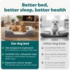 image:imageFurHaven Perfect Comfort Sofa Orthopedic Dog Bed for Large Dogs MemoryTop Foam with a Solid Orthopedic Foam Base for Joint Support Removable Washable Cover Jumbo XL Plush amp Velvet Granite GrayGranite Gray Plush  Velvet Waves