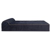 image:imageFurHaven Perfect Comfort Sofa Orthopedic Dog Bed for Large Dogs MemoryTop Foam with a Solid Orthopedic Foam Base for Joint Support Removable Washable Cover Jumbo XL Plush amp Velvet Granite GrayGoliath Chaise  Faux Fur  Velvet Dk Blue