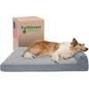 image:imageFurHaven Perfect Comfort Sofa Orthopedic Dog Bed for Large Dogs MemoryTop Foam with a Solid Orthopedic Foam Base for Joint Support Removable Washable Cover Jumbo XL Plush amp Velvet Granite GrayChaise  Quilted Fleece  Print Suede Titanium