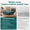 image:imageFurHaven Replacement Dog Bed Cover Classic Sofa Design with UltraPlush Sleep Surface for Protecting Pet Mattresses Zippered amp Machine Washable Large Plush amp Suede Deep Pool