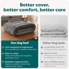 image:imageFurHaven Replacement Dog Bed Cover Long Faux Fur for Calming Cuddlers Machine Washable Customizable Filling Jumbo XL Faux Fur TaupeLong Faux Fur Gray