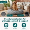 image:imageFurHaven Replacement Dog Bed Cover Long Faux Fur for Calming Cuddlers Machine Washable Customizable Filling Jumbo XL Faux Fur TaupeLong Faux Fur Gray