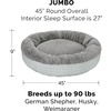 image:imageFurHaven Replacement Dog Bed Cover Long Faux Fur for Calming Cuddlers Machine Washable Customizable Filling Jumbo XL Faux Fur TaupePlush  Diamond Print Gray