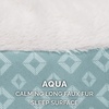 image:imageFurHaven Replacement Dog Bed Cover Long Faux Fur for Calming Cuddlers Machine Washable Customizable Filling Jumbo XL Faux Fur TaupePlush  Diamond Print Aqua