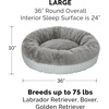 image:imageFurHaven Replacement Dog Bed Cover Long Faux Fur for Calming Cuddlers Machine Washable Customizable Filling Jumbo XL Faux Fur TaupePlush  Diamond Print Gray