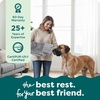image:imageFurHaven Replacement Dog Bed Cover SofaStyle Design with UltraPlush Sleep Surface for Protecting Pet Mattresses Zippered amp Machine Washable Jumbo Plus XXL Plush amp Suede Gray