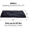 image:imageFurHaven ThermaNAP Self Warming Cat Mat Dog Bed for Crates with SelfWarming Technology for Cozy Rest Fully Machine Washable Small Plush Faux Fur GrayBlack