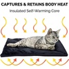 image:imageFurHaven ThermaNAP Self Warming Cat Mat Dog Bed for Crates with SelfWarming Technology for Cozy Rest Fully Machine Washable Small Plush Faux Fur GrayBlack