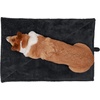 image:imageFurHaven ThermaNAP Self Warming Cat Mat Dog Bed for Crates with SelfWarming Technology for Cozy Rest Fully Machine Washable Small Plush Faux Fur GrayBlack
