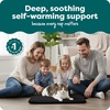 image:imageFurHaven ThermaNAP Self Warming Cat Mat Dog Bed for Crates with SelfWarming Technology for Cozy Rest Fully Machine Washable Small Plush Faux Fur GrayBlack