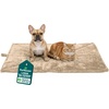 image:imageFurHaven ThermaNAP Self Warming Cat Mat Dog Bed for Crates with SelfWarming Technology for Cozy Rest Fully Machine Washable Small Plush Faux Fur GrayCream