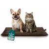 image:imageFurHaven ThermaNAP Self Warming Cat Mat Dog Bed for Crates with SelfWarming Technology for Cozy Rest Fully Machine Washable Small Plush Faux Fur GrayEspresso