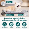 image:imageFurHaven ThermaNAP Self Warming Cat Mat Dog Bed for Crates with SelfWarming Technology for Cozy Rest Fully Machine Washable Small Plush Faux Fur GrayEspresso