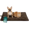 image:imageFurHaven ThermaNAP Self Warming Cat Mat Dog Bed for Crates with SelfWarming Technology for Cozy Rest Fully Machine Washable Small Plush Faux Fur GrayEspresso
