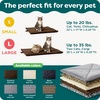 image:imageFurHaven ThermaNAP Self Warming Cat Mat Dog Bed for Crates with SelfWarming Technology for Cozy Rest Fully Machine Washable Small Plush Faux Fur GrayEspresso