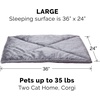 image:imageFurHaven ThermaNAP Self Warming Cat Mat Dog Bed for Crates with SelfWarming Technology for Cozy Rest Fully Machine Washable Small Plush Faux Fur GrayGray