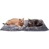 image:imageFurHaven ThermaNAP Self Warming Cat Mat Dog Bed for Crates with SelfWarming Technology for Cozy Rest Fully Machine Washable Small Plush Faux Fur GrayGray