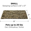 image:imageFurHaven ThermaNAP Self Warming Cat Mat Dog Bed for Crates with SelfWarming Technology for Cozy Rest Fully Machine Washable Small Plush Faux Fur GrayLeopard