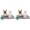 image:imageFurHaven ThermaNAP Self Warming Cat Mat Dog Bed for Crates with SelfWarming Technology for Cozy Rest Fully Machine Washable Small Plush Faux Fur GraySnow Leopard