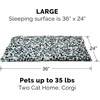 image:imageFurHaven ThermaNAP Self Warming Cat Mat Dog Bed for Crates with SelfWarming Technology for Cozy Rest Fully Machine Washable Small Plush Faux Fur GraySnow Leopard