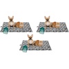 image:imageFurHaven ThermaNAP Self Warming Cat Mat Dog Bed for Crates with SelfWarming Technology for Cozy Rest Fully Machine Washable Small Plush Faux Fur GraySnow Leopard