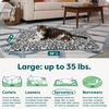 image:imageFurHaven ThermaNAP Self Warming Cat Mat Dog Bed for Crates with SelfWarming Technology for Cozy Rest Fully Machine Washable Small Plush Faux Fur GraySnow Leopard