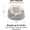 image:imageFurhaven 18 Round Pet Bed for Indoor Cats amp Small Dogs 100 Washable For Pets Up to 14 lbs  Minky Plush amp Velvet Hug Bed  Silver Gray 18inchHug Bed  Minky  Velvet Silver Gray