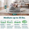image:imageFurhaven 18 Round Pet Bed for Indoor Cats amp Small Dogs 100 Washable For Pets Up to 14 lbs  Minky Plush amp Velvet Hug Bed  Silver Gray 18inchHug Bed  Minky  Velvet Silver Gray