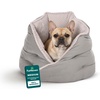 image:imageFurhaven 18 Round Pet Bed for Indoor Cats amp Small Dogs 100 Washable For Pets Up to 14 lbs  Minky Plush amp Velvet Hug Bed  Silver Gray 18inchHug Bed  Minky  Velvet Silver Gray