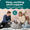 image:imageFurhaven 18 Round Pet Bed for Indoor Cats amp Small Dogs 100 Washable For Pets Up to 14 lbs  Minky Plush amp Velvet Hug Bed  Silver Gray 18inchHug Bed  Minky  Velvet Silver Gray