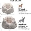 image:imageFurhaven 18 Round Pet Bed for Indoor Cats amp Small Dogs 100 Washable For Pets Up to 14 lbs  Minky Plush amp Velvet Hug Bed  Silver Gray 18inchHug Bed  Minky  Velvet Silver Gray