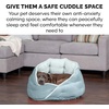 image:imageFurhaven 18 Round Pet Bed for Indoor Cats amp Small Dogs 100 Washable For Pets Up to 14 lbs  Minky Plush amp Velvet Hug Bed  Silver Gray 18inchHug Bed  Minky  Velvet Aquamarine
