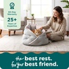 image:imageFurhaven 18 Round Pet Bed for Indoor Cats amp Small Dogs 100 Washable For Pets Up to 14 lbs  Minky Plush amp Velvet Hug Bed  Silver Gray 18inchHug Bed  Minky  Velvet Silver Gray