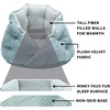 image:imageFurhaven 18 Round Pet Bed for Indoor Cats amp Small Dogs 100 Washable For Pets Up to 14 lbs  Minky Plush amp Velvet Hug Bed  Silver Gray 18inchHug Bed  Minky  Velvet Aquamarine